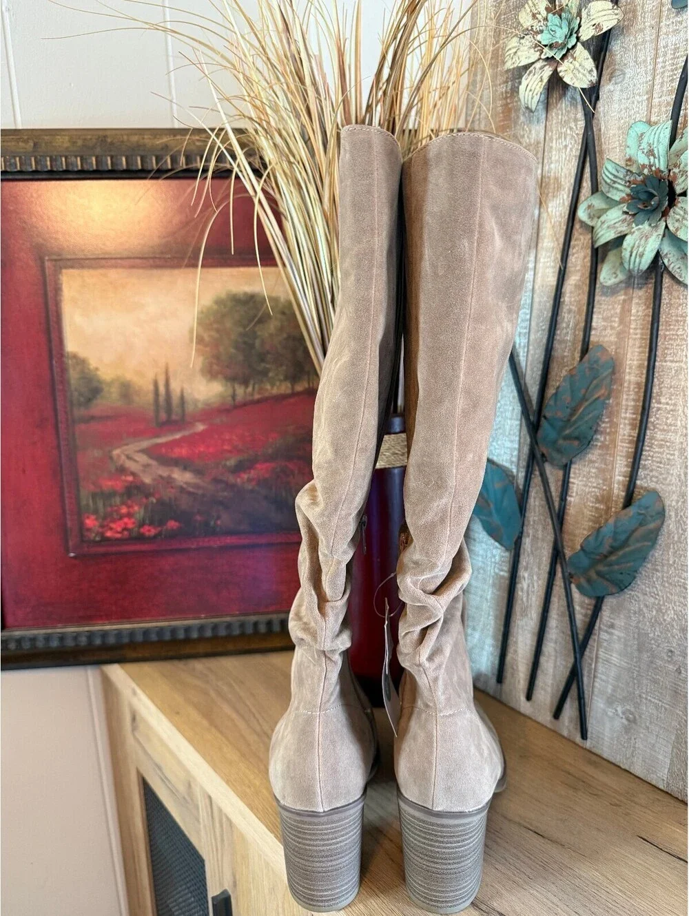 Universal Thread Womens 9.5 Suede Slouch Knee High Boots NWT